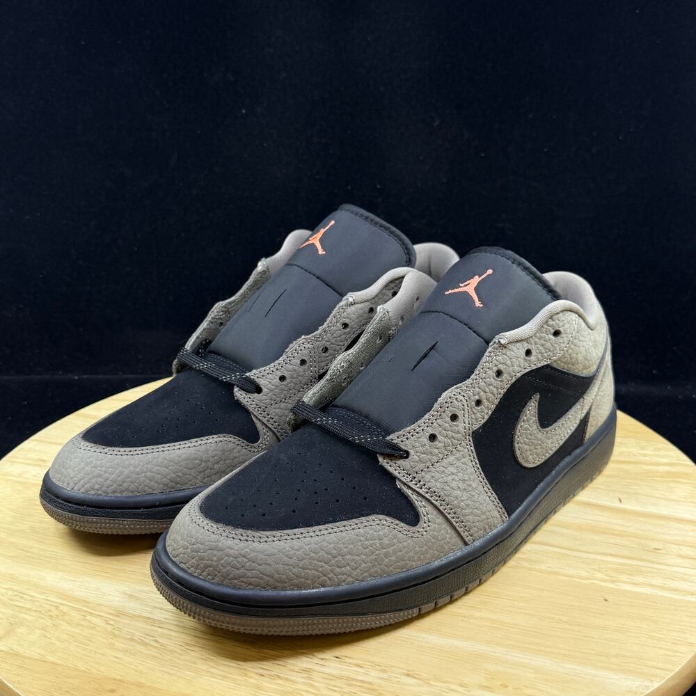Nike Air Jordan 1 Low  Shoes Black Olive Gray Mango IB7109-005 Men's Size 11 - Picture 7 of 9